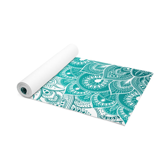 Emerald Paisley Delight Yoga Mat