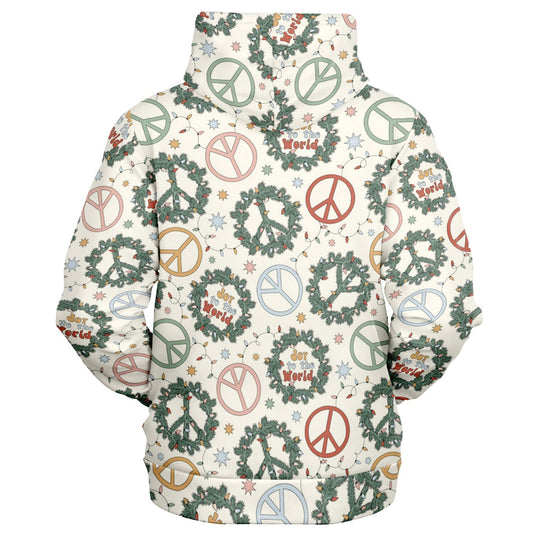 Peace Fashion Zip-Up Hoodie - AOP