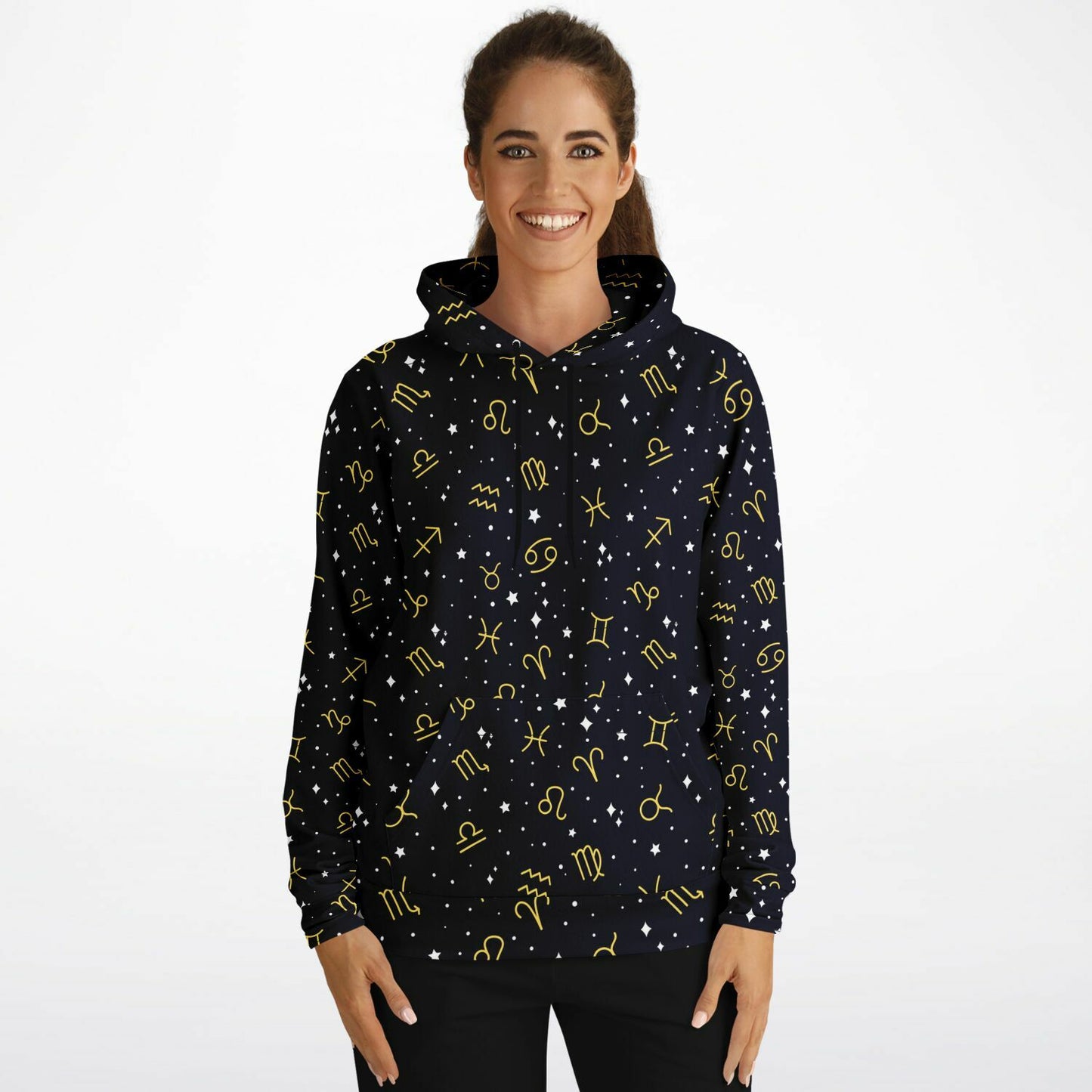 Zodiac Pattern Fashion Hoodie - AOP