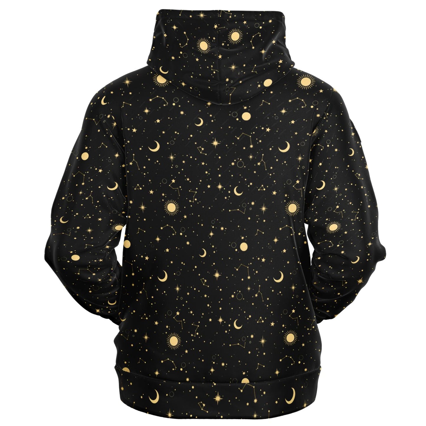 Moons and Stars Fashion Zip-Up Hoodie - AOP