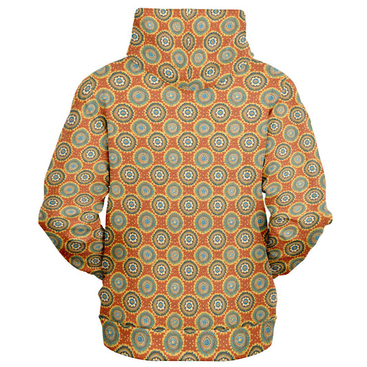 Mandala Fashion Zip-Up Hoodie - AOP