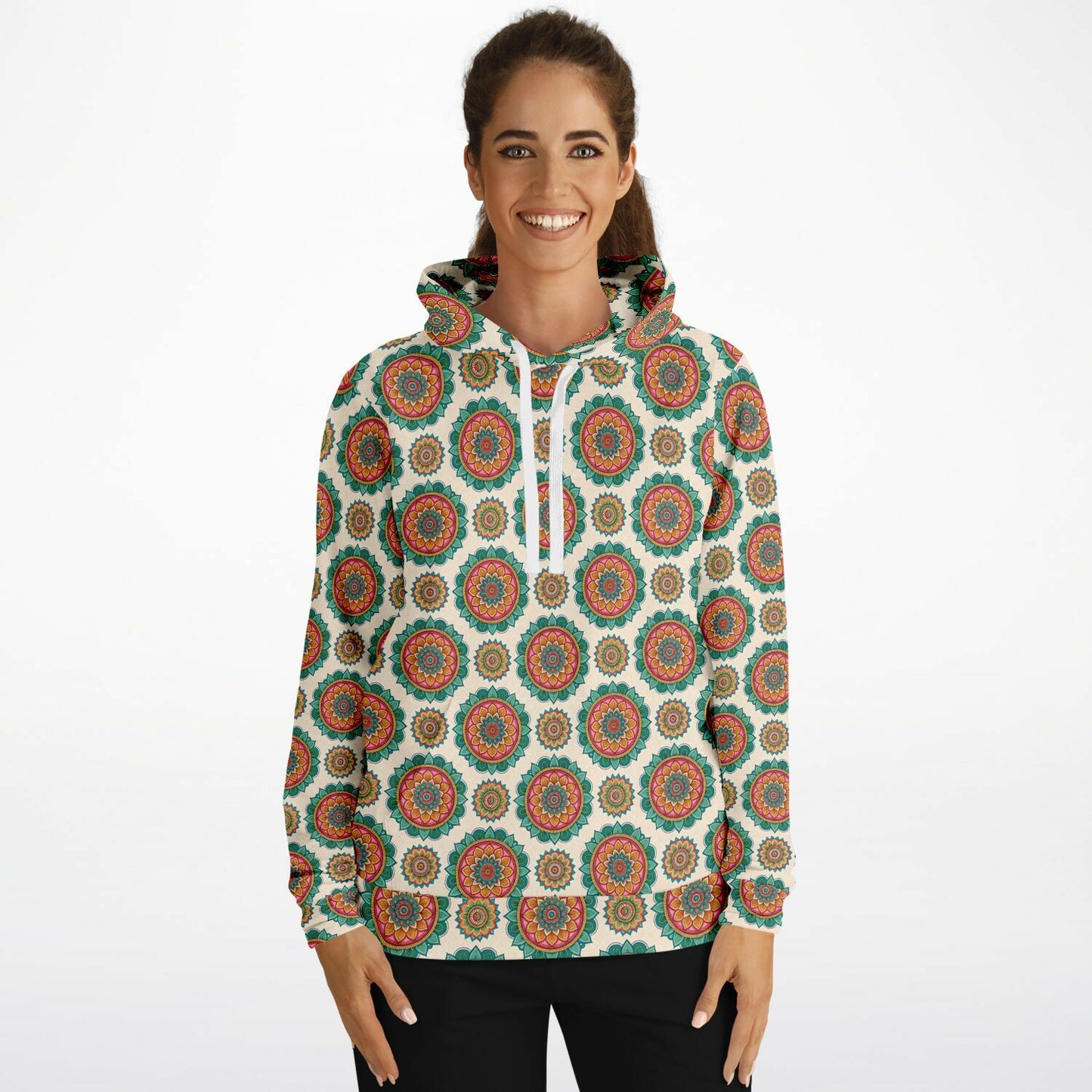 Mandala Pattern Fashion Hoodie - AOP