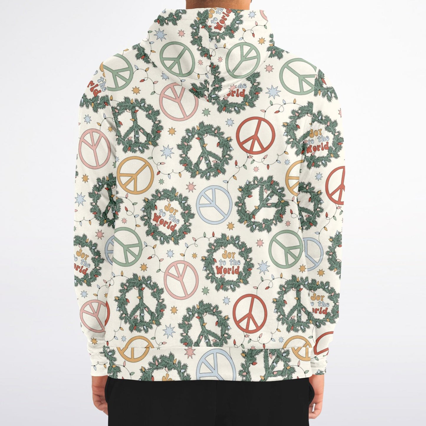 Peace Fashion Zip-Up Hoodie - AOP