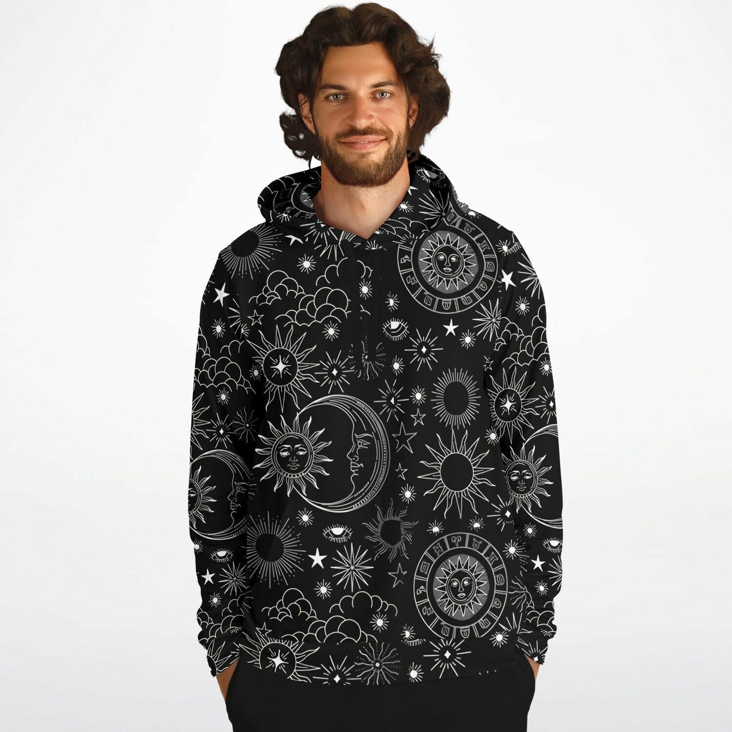 Ceslestial Pattern Fashion Hoodie - AOP