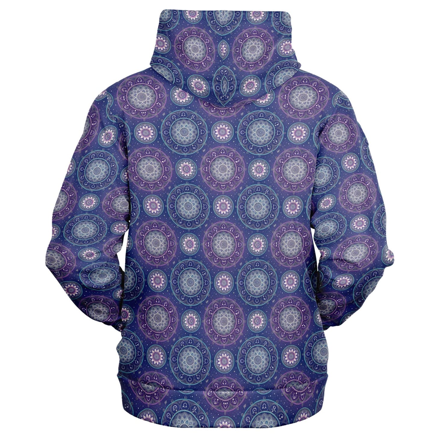 Mandala Pattern Fashion Zip-Up Hoodie - AOP