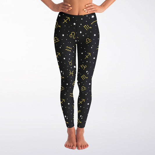 Zodiac Symbols Yoga Leggings - AOP