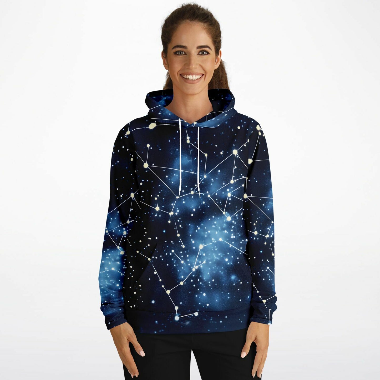 Blue Galaxy Fashion Hoodie - AOP