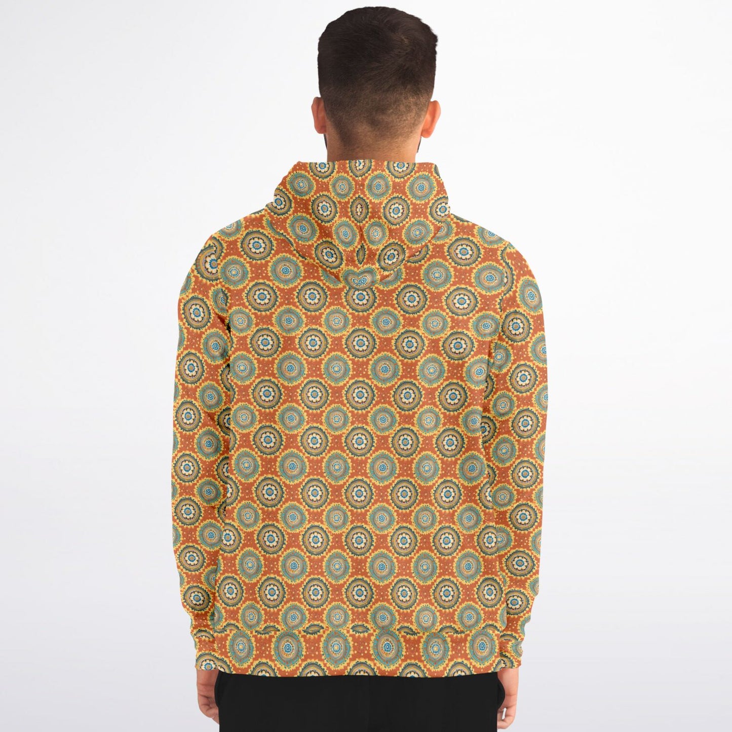 Mandala Fashion Zip-Up Hoodie - AOP