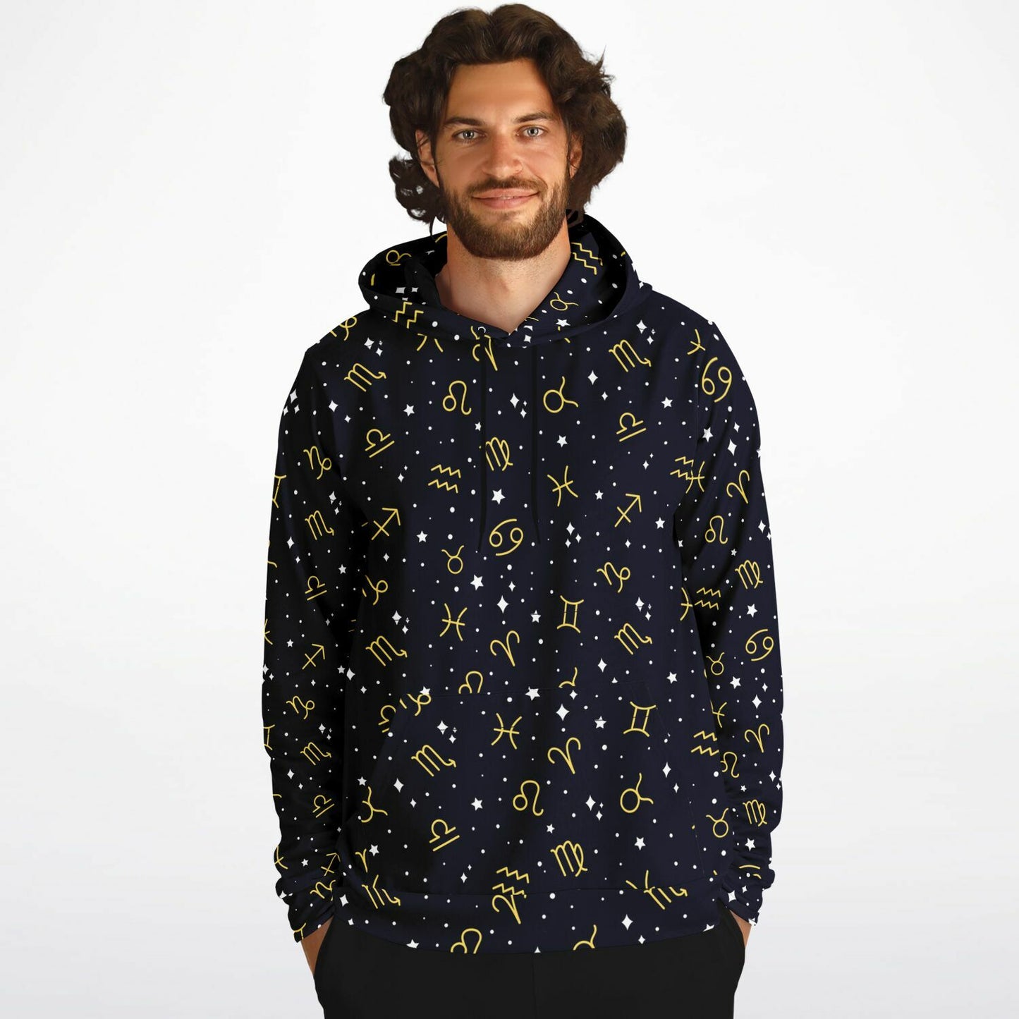 Zodiac Pattern Fashion Hoodie - AOP