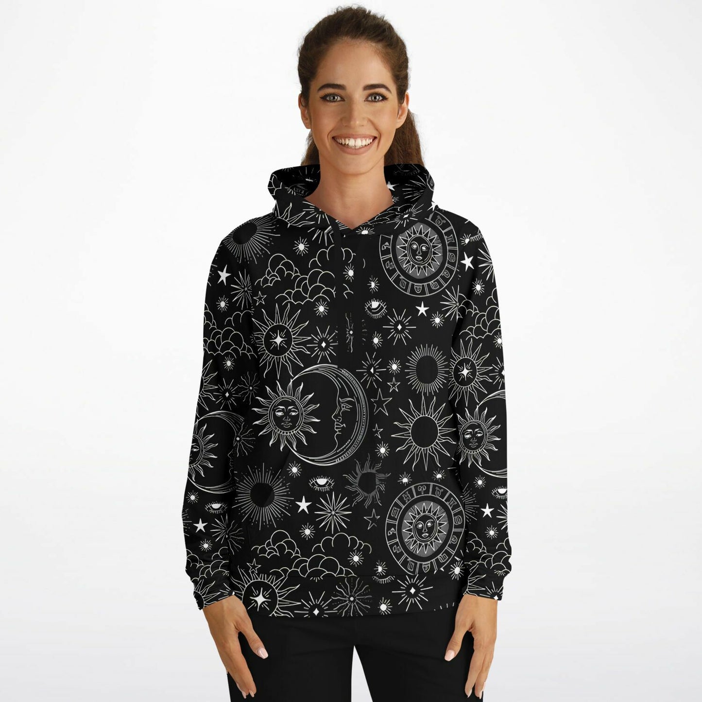 Ceslestial Pattern Fashion Hoodie - AOP