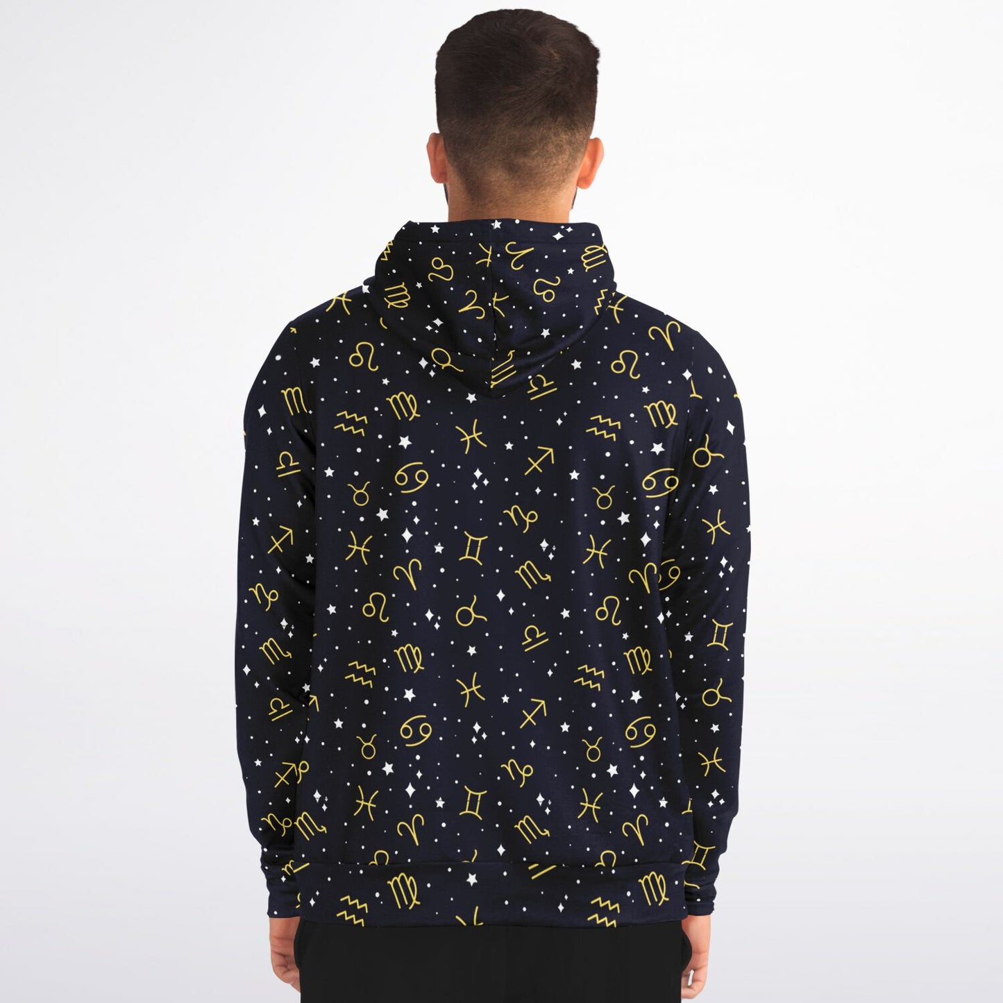 Zodiac Signs Fashion Zip-Up Hoodie - AOP