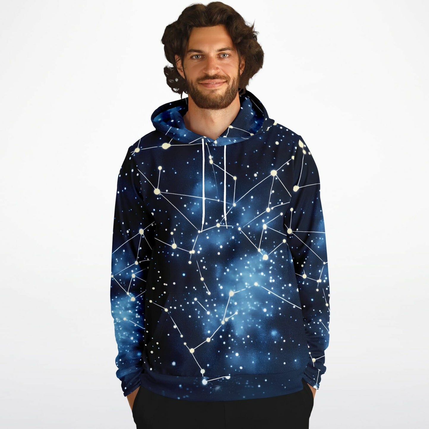 Blue Galaxy Fashion Hoodie - AOP