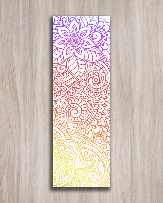 Floral Sunset Flow Yoga Mat