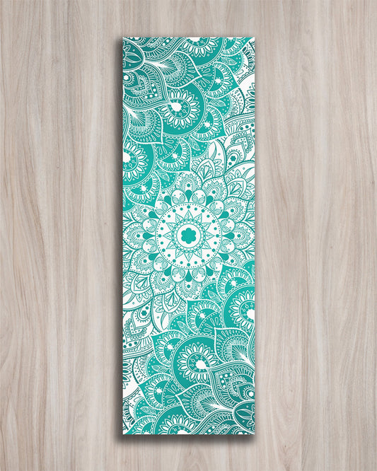 Emerald Paisley Delight Yoga Mat